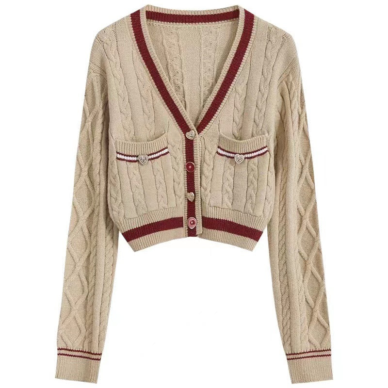 Lång Stickad Kofta för Dam i Akryl – Modern Cardigan för Kalla Dagar, Perfekt för Lager-på-Lager Styling 4