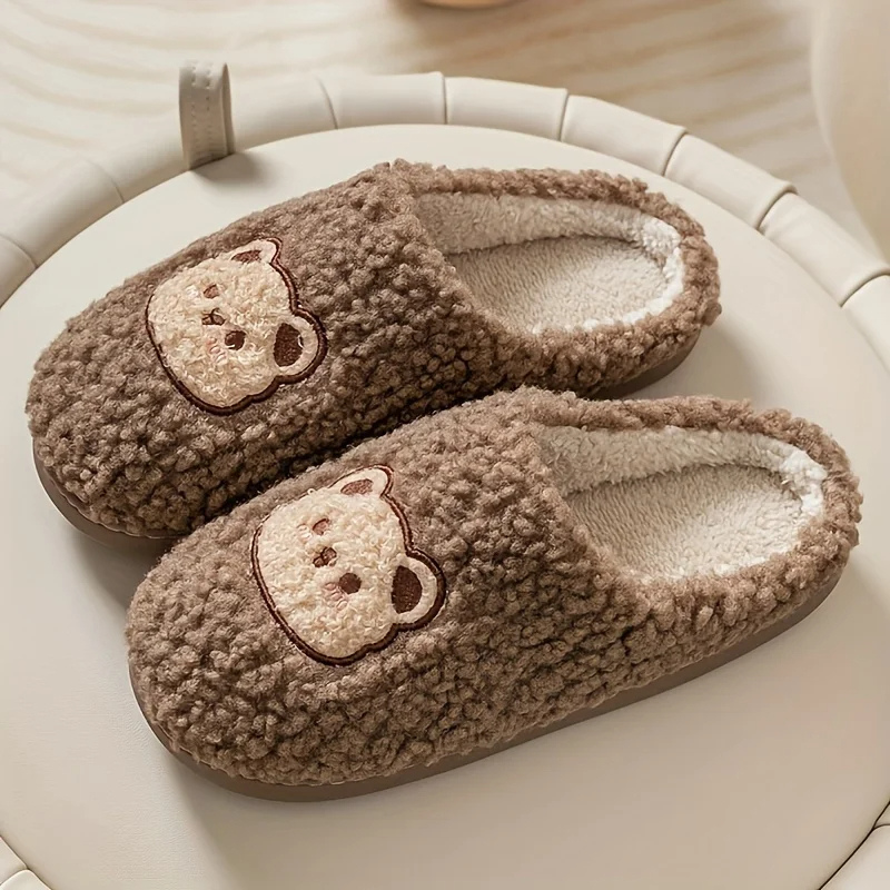 Variant image for Unisex Tofflor Plysch Mjuk Inomhus Komfort-19