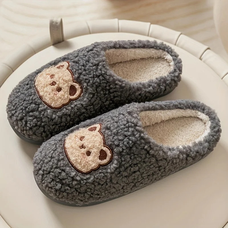 Variant image for Unisex Tofflor Plysch Mjuk Inomhus Komfort-30