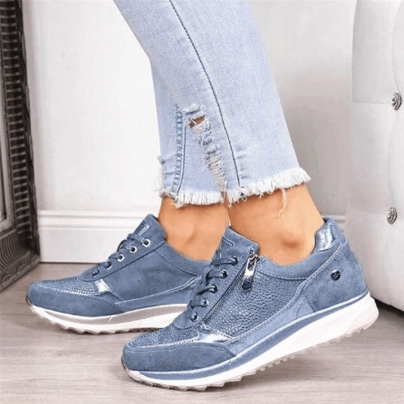 Kvinnors Sneakers Ortopedisk Mocka BekvÀm Design 1