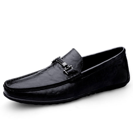 Herrskor Mockasiner Slip-On Ăkta LĂ€der-1