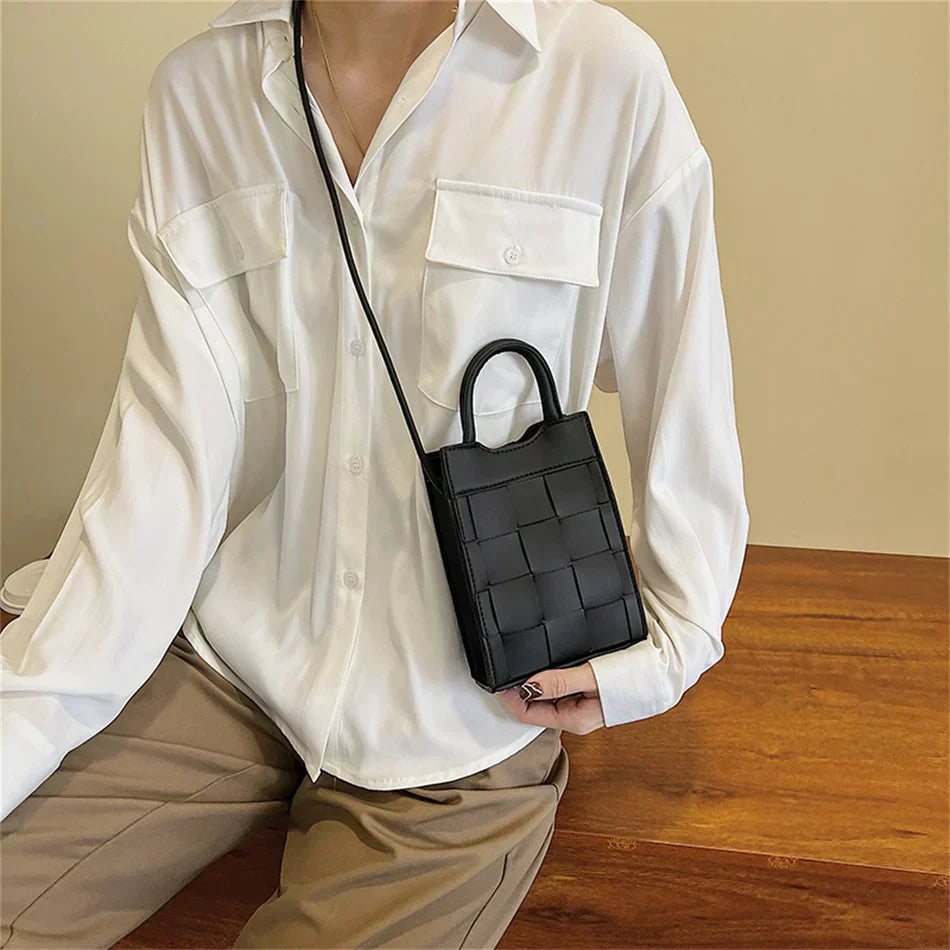 Handväska Dam Vintage Design Veganläder Kompakt-2