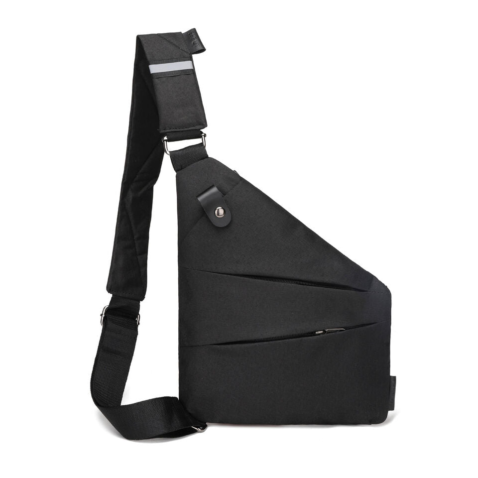 Unisex Crossbody Väska Vattentålig Robust Material Med Djupa Fickor 1