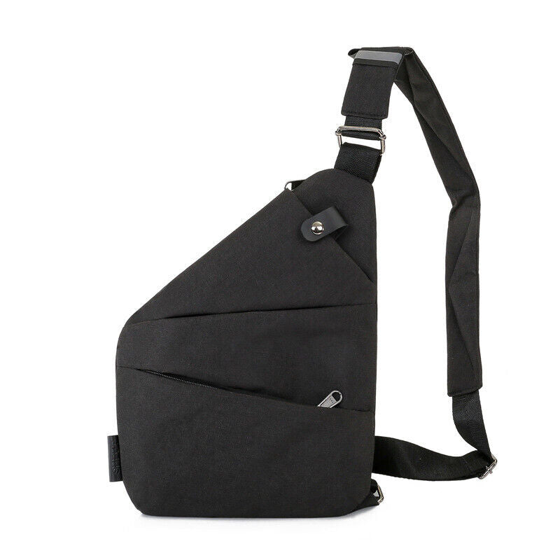 Unisex Crossbody Väska Vattentålig Robust Material Med Djupa Fickor 11