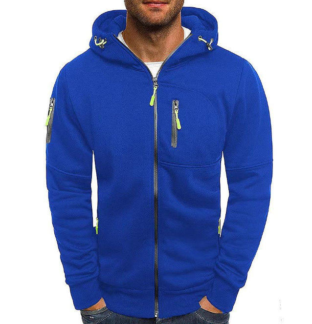 Variant image for Herr Zip-Up Hoodie Mjuk Stretchig Tyg-43