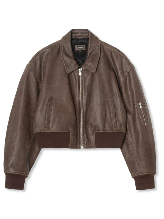 Damjacka Kort Modern Polyester Bomberjacka-1
