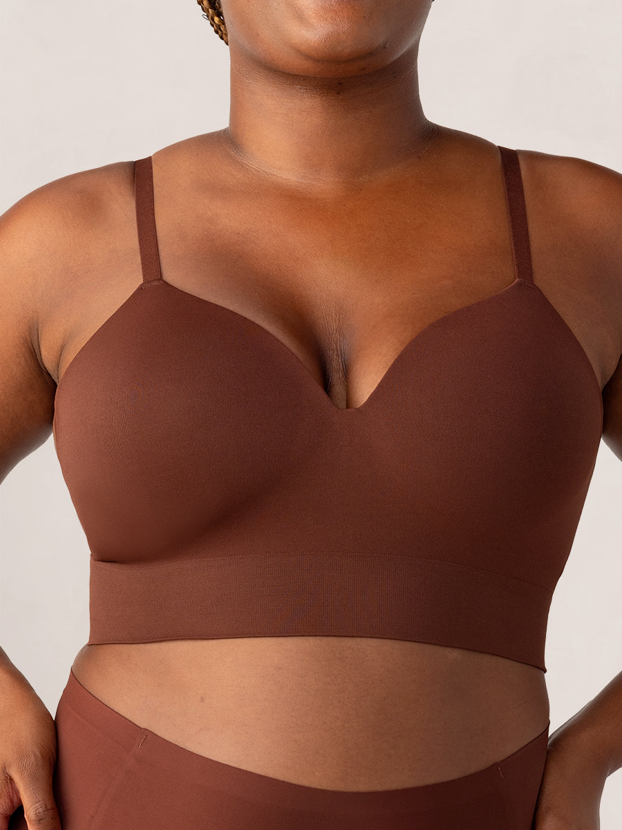 Dam Trådlös BH Sömlös Nylon Design-2