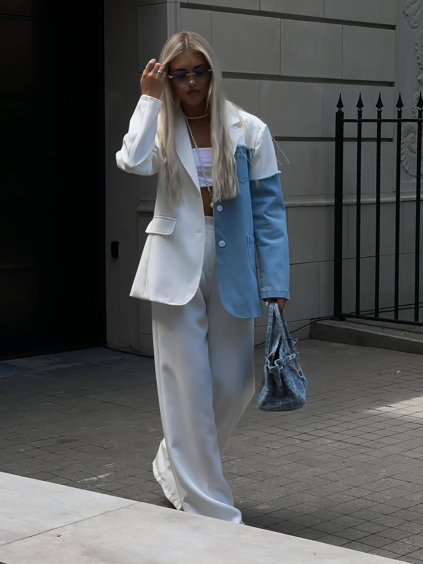 Dam Blazer i Hållbart Material – Klassisk och Elegant Design för Vardags och Fest, S-M-L-XL 3