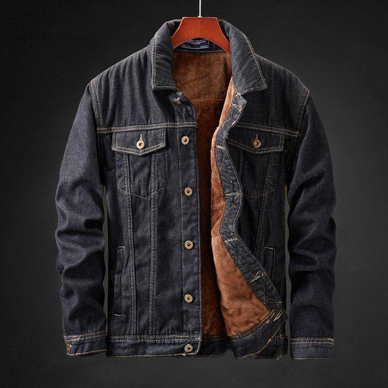 Variant image for Dam Fleece Denimjacka Trendig och Bekväm Denim Fleece-1
