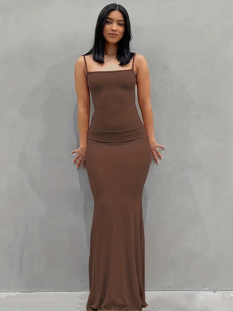 Variant image for Maxiklänning Dam Elegant Polyester Lång Klänning-5