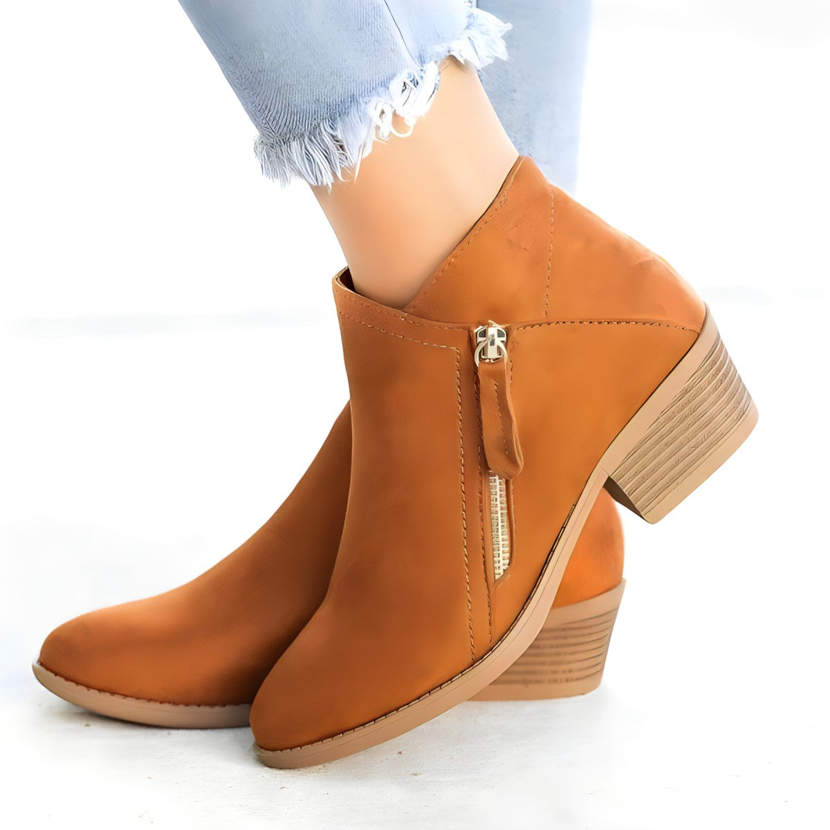 Variant image for Dam Stövlar Mocka Vegan Velourläder Elegant Komfort-17