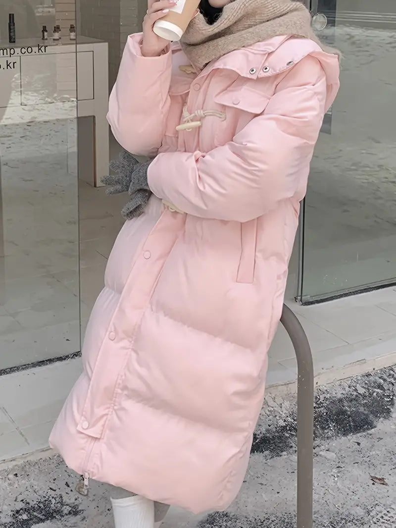 Damjacka Termisk Zip-Up Hoodie Puffy Stil Polyester-5