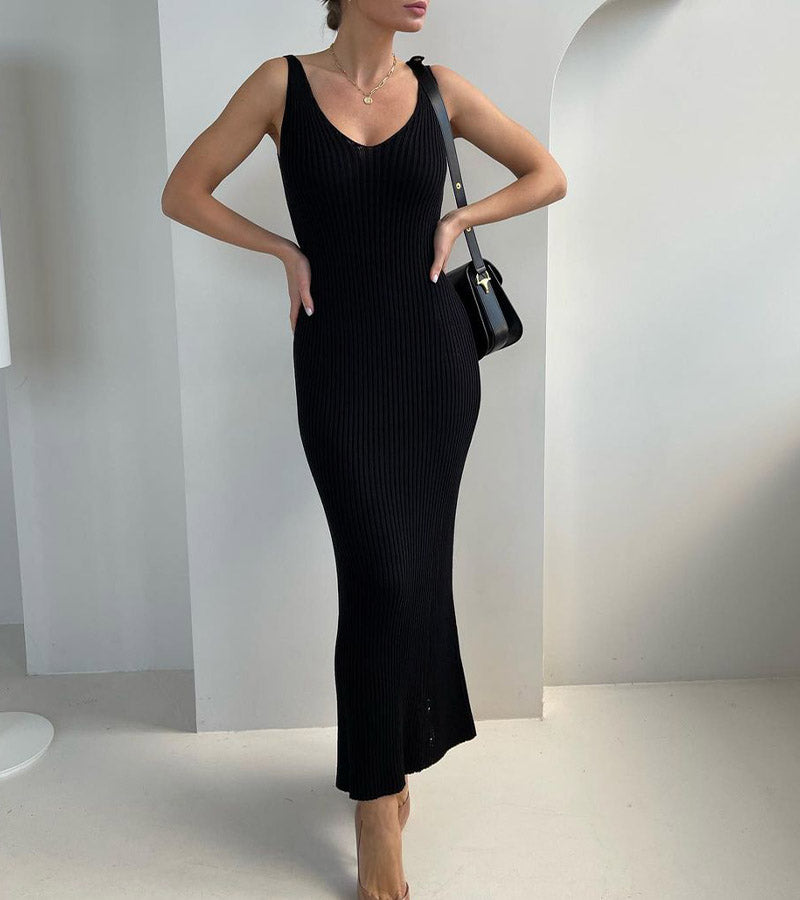 Dam Klännings- och Kappset Avslappnad Stickad 100% Akryl 2