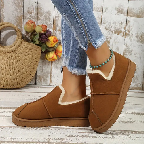 Vinterstövlar Dam Vattentäta Fodrade Med Varmt Foder-1