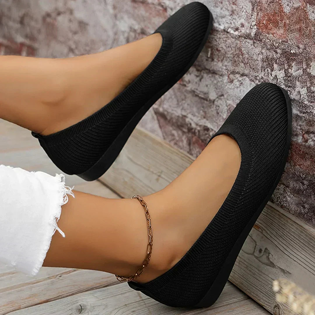 Dam Skor Slip-On Syntetisk Läder Komfortabel Design-2