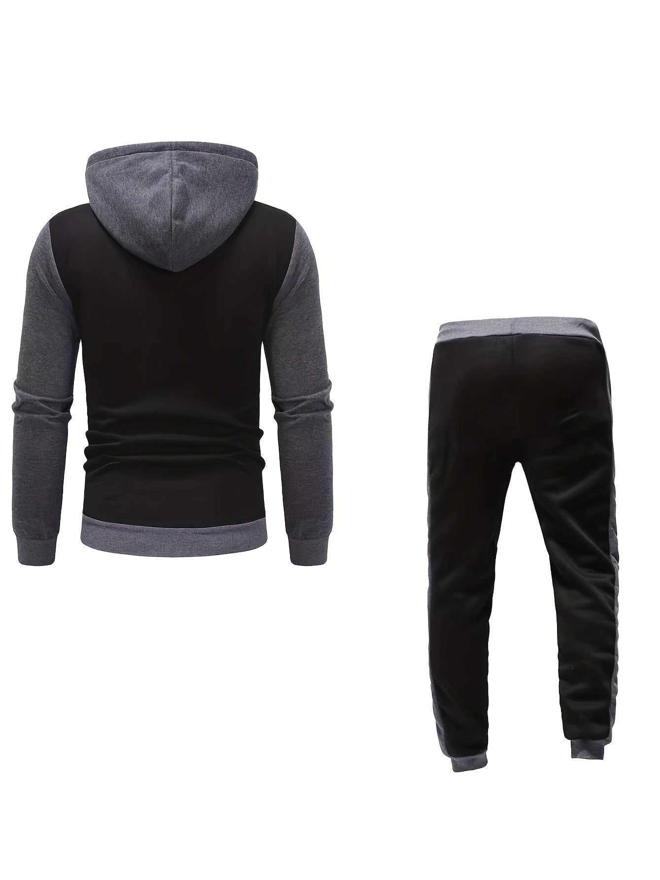 Mäns Fritidsträningsdräkt Överdimensionerad Polyester-3