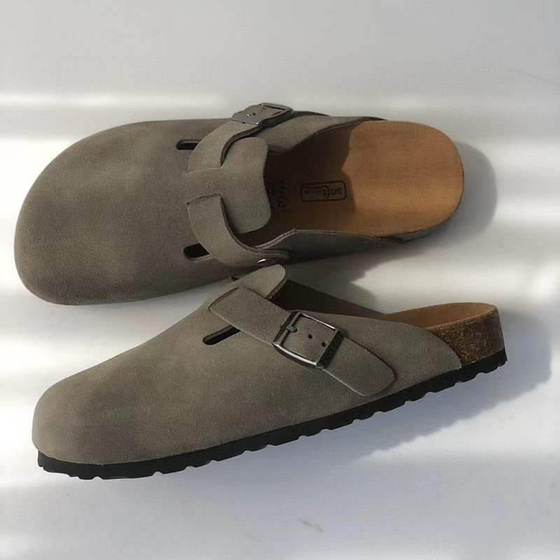 Dam Sandaler Läder Tidlös Design Komfort-6