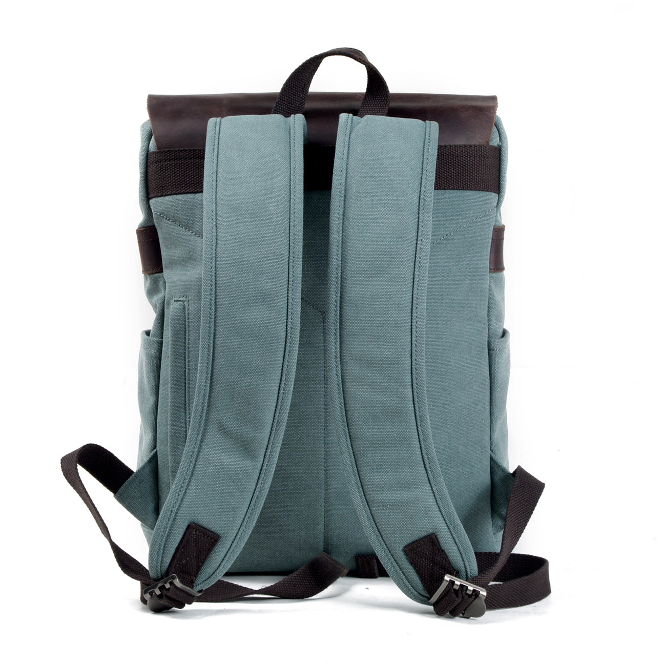 Unisex Ryggsäck Vintage Wolff-Canvas med Justerbara Axelremmar-6