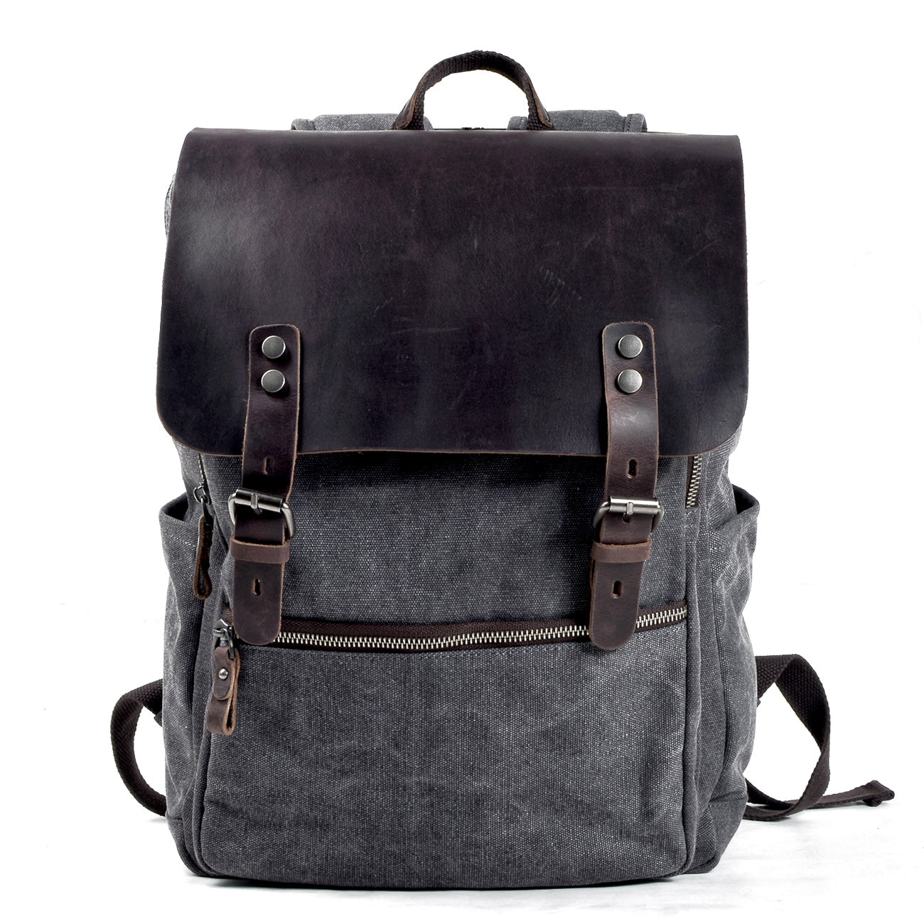 Variant image for Unisex Ryggsäck Vintage Wolff-Canvas med Justerbara Axelremmar-7
