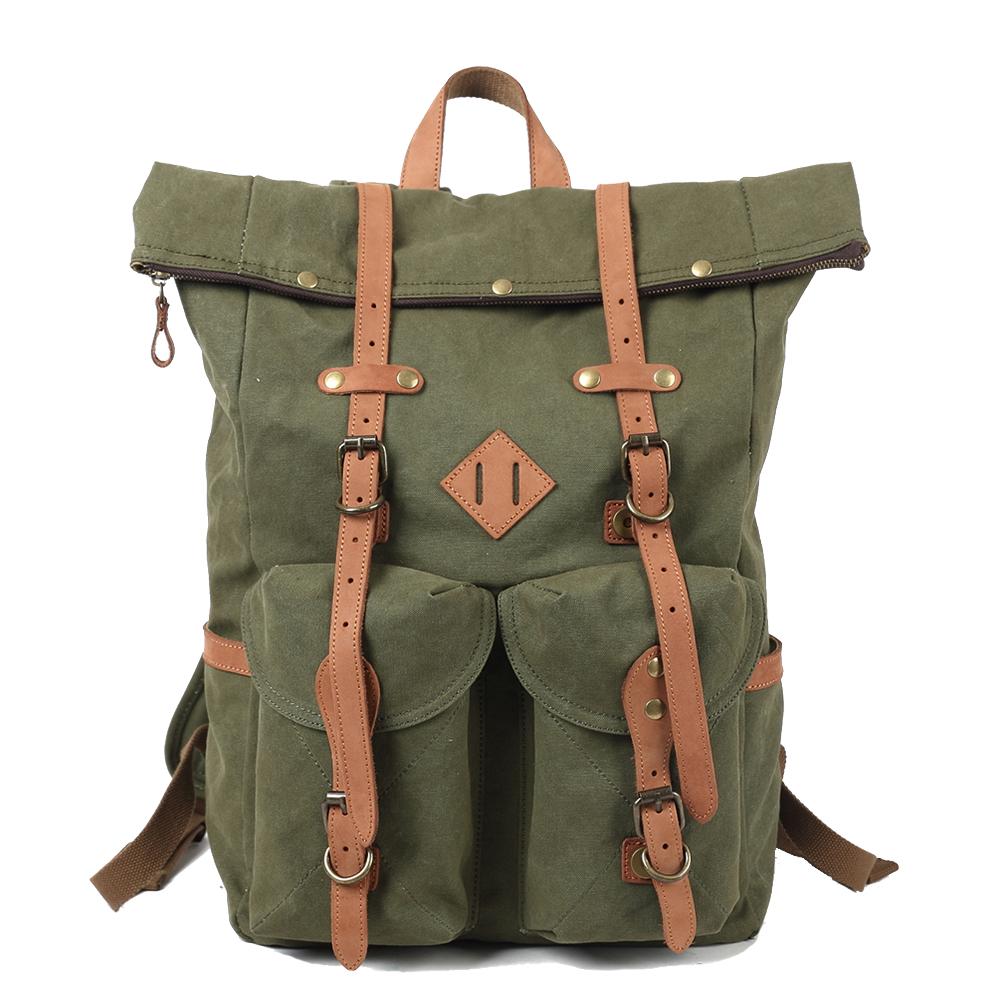 Variant image for Unisex Ryggsäck Canvas Hållbar Praktisk för Laptop-4