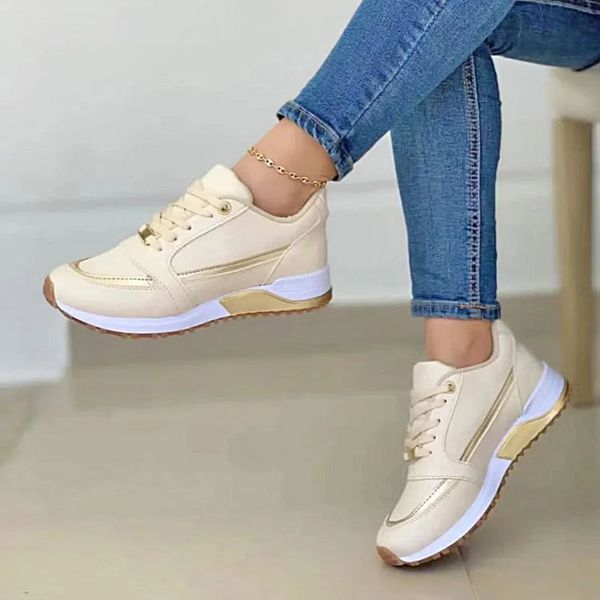 Variant image for Kvinnors Sneakers Stilren PU Design Ergonomisk Komfort-1