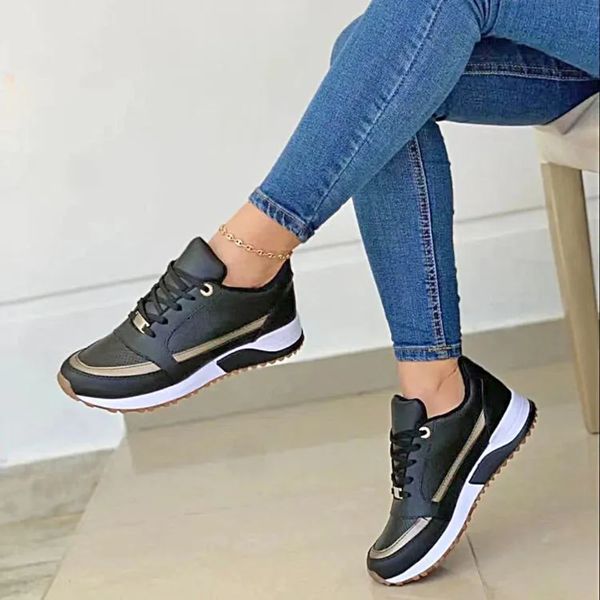 Variant image for Kvinnors Sneakers Stilren PU Design Ergonomisk Komfort-13