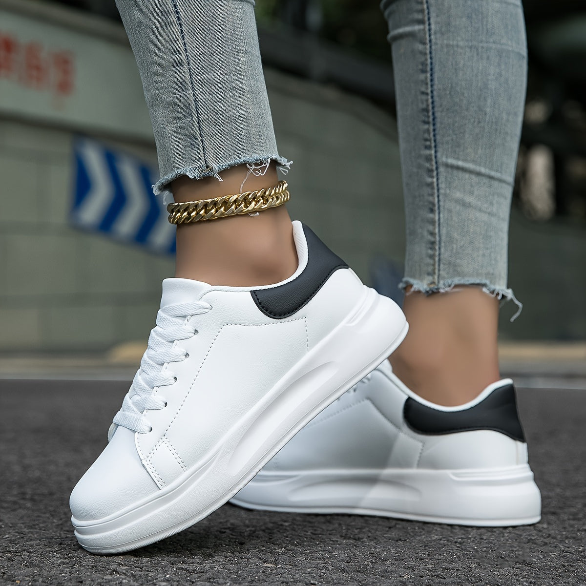Variant image for Kvinnors Sneakers Ortopedisk Design Vit Läder-8