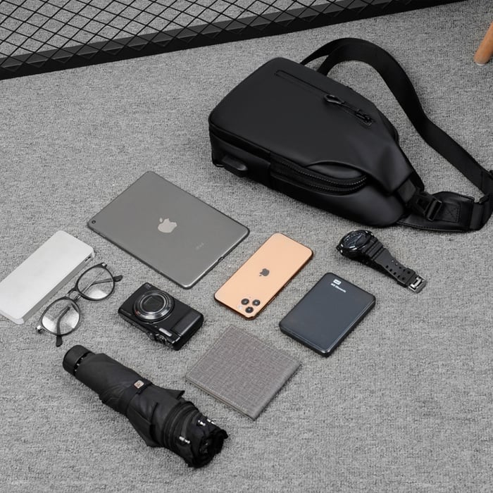 Unisex Axelväska Multifunktionell Hållbart Material-6