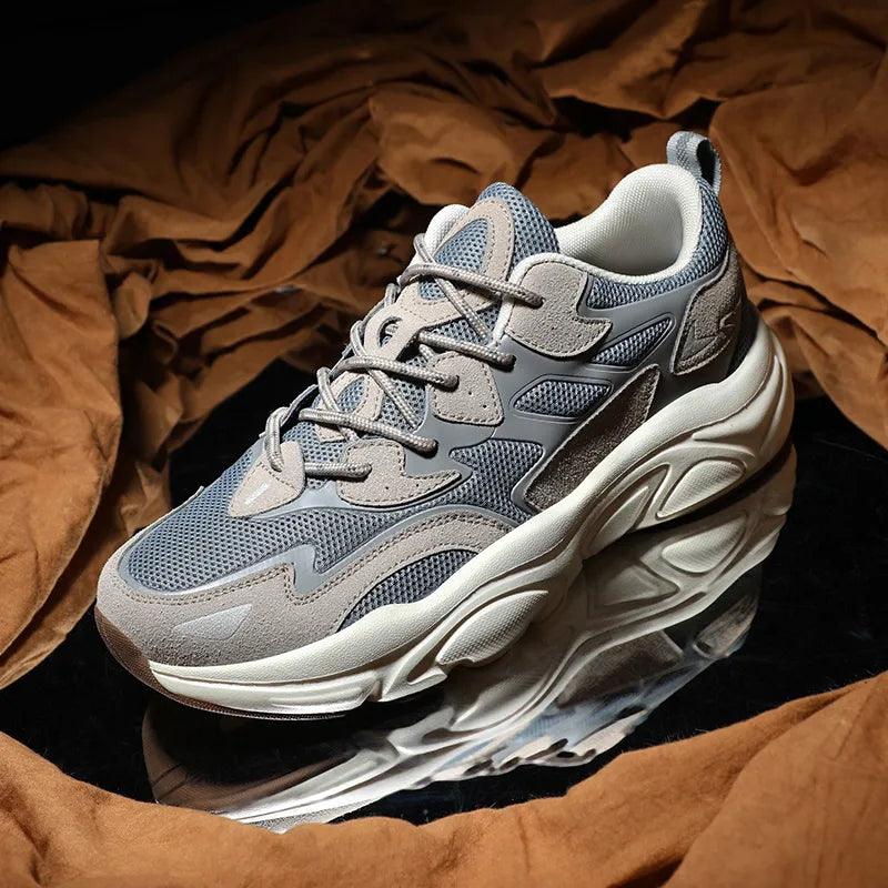 Herrskor Chunky Sneakers Andningsbart Nät Textil Syntet-5