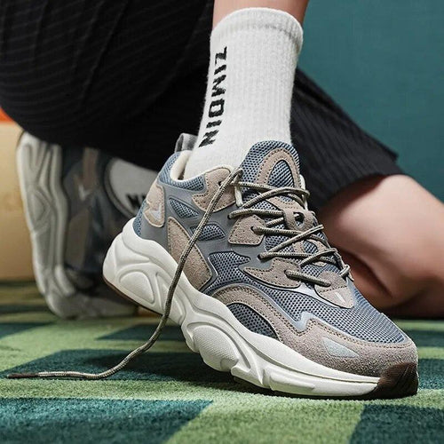 Herrskor Chunky Sneakers Andningsbart Nät Textil Syntet-1