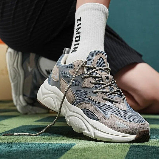 Herrskor Chunky Sneakers Andningsbart Nät Textil Syntet-1