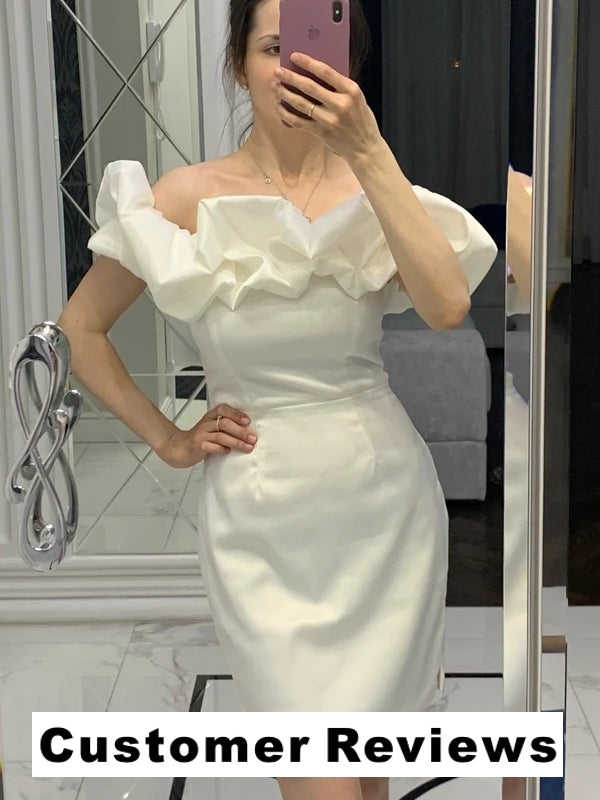 Kvinnors Mini Aftonklänning Djup Urringning Polyester-4