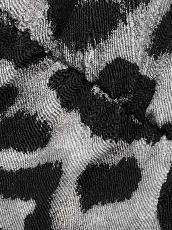 Dam Maxiklänning Boho Leopardmönster Polyester-5