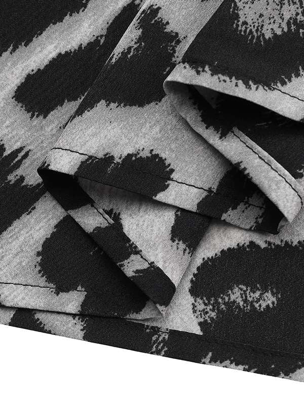 Dam Maxiklänning Boho Leopardmönster Polyester-6