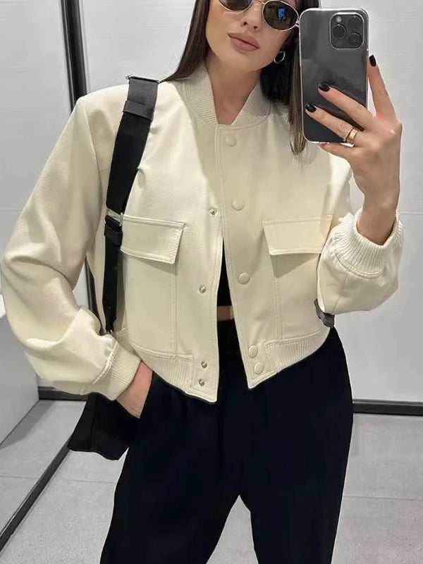 Damjacka Långärmad Zipjacka Urban Bomber Polyester-5