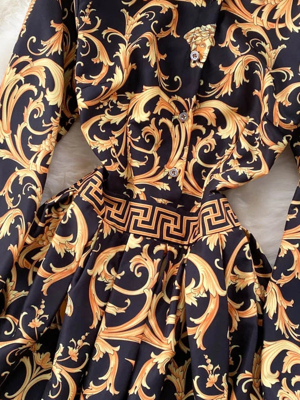 Fina Dam Klänningar A-Linje Midi Klänning Bomull Polyester-5