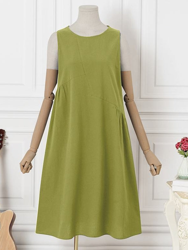 Dam Klänning Midi Oversize Bomull-2