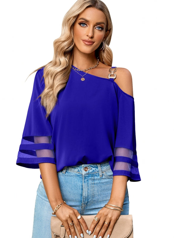 Variant image for Kvinnors Axeltopp En-Axel Trompetärm Polyester-17