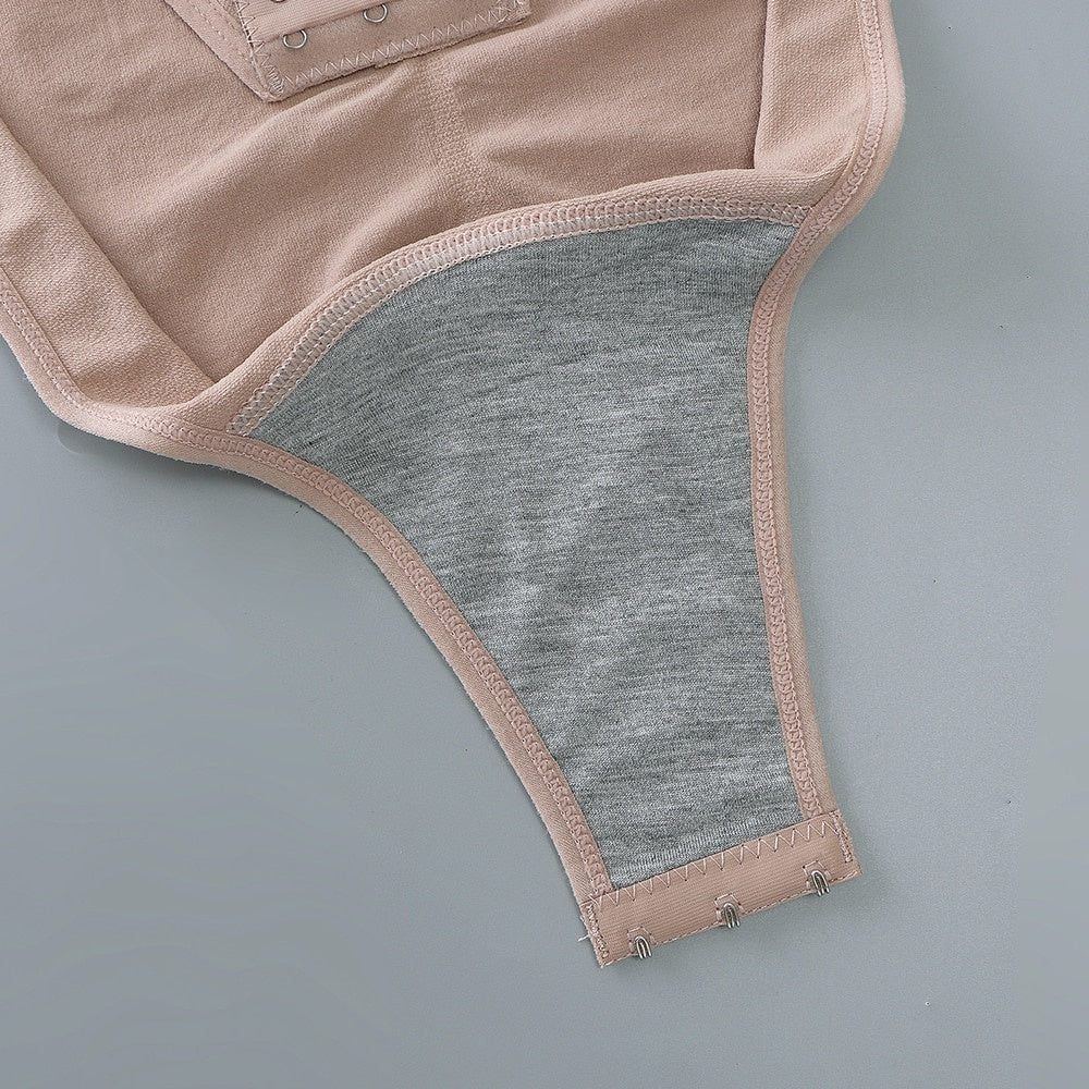 Dam Bodysuit Full Kroppsform Nylon Smickrande Silhuett-2