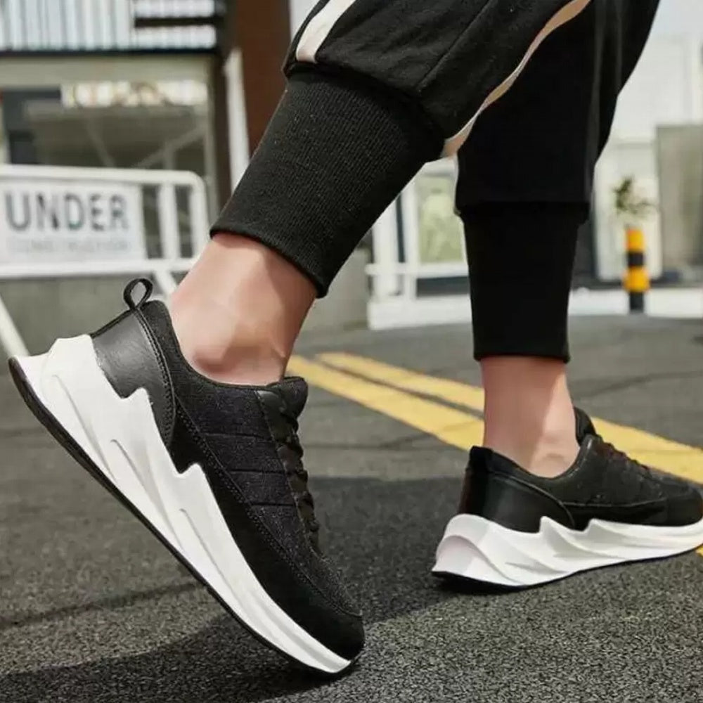 Unisex Sneakers Sportig Design Textil Syntet-3