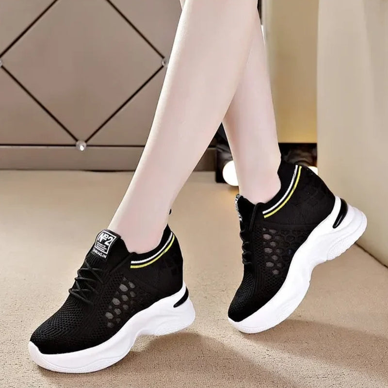 Variant image for Dam Sneakers Högklackade Andningsbara Mesh EVA-7