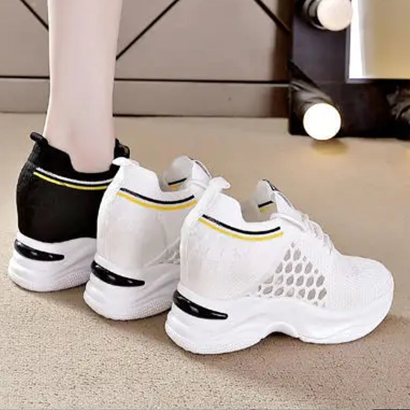 Dam Sneakers Högklackade Andningsbara Mesh EVA-2