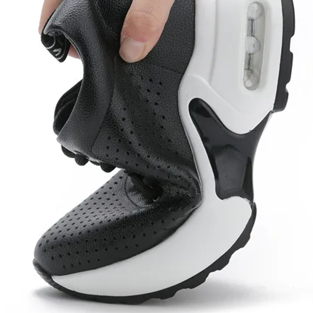 Dam Sneakers Höghöjd Syntetiskt Läder Andningsbar Komfort 3