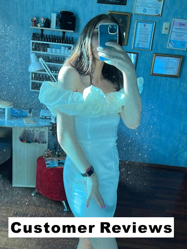 Kvinnors Mini Aftonklänning Djup Urringning Polyester-6