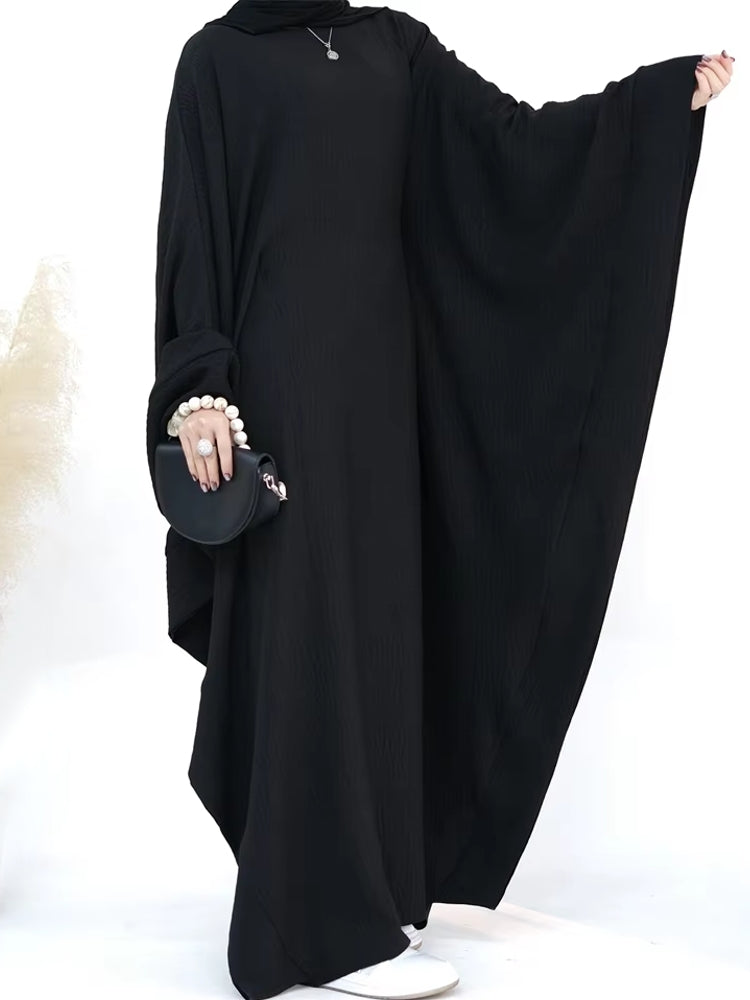 Kvinnors Abaya Klänning Elegant Polyester-5