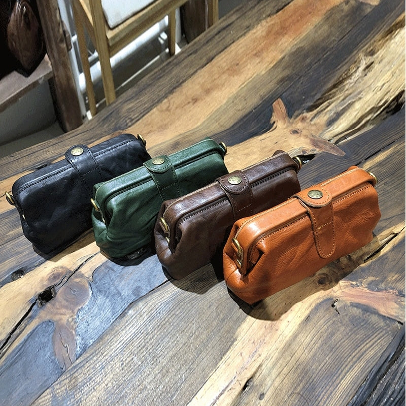 Dam Mini Axelväska Skinn med Metallkedja-2