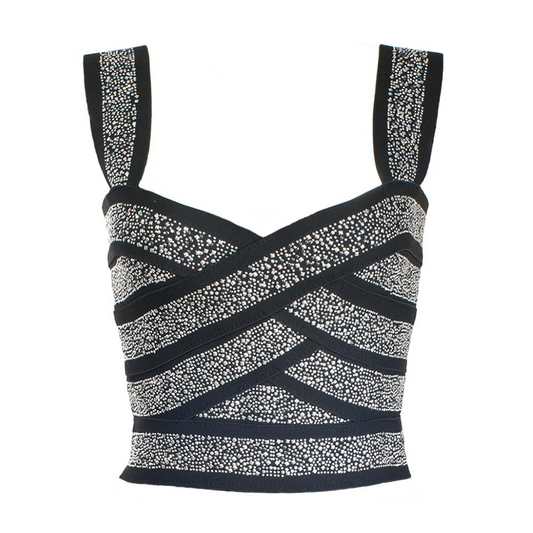 Dam Crop Top Streetwear Acetat Polyester Spandex 1