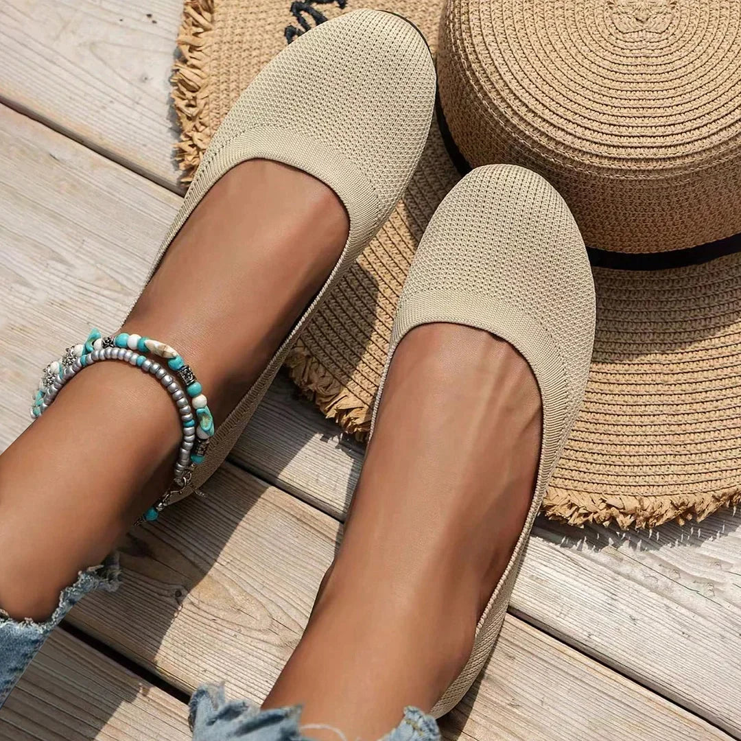 Variant image for Dam Sandaler Ortopediska Platta Loafers Hållbara Material-9