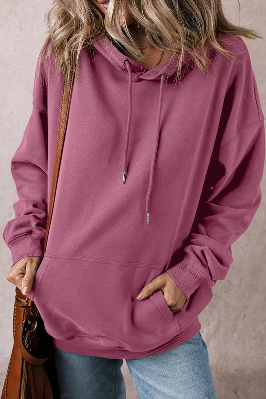 Dam Hoodie Fleecefoder Avslappnad Polyester-1