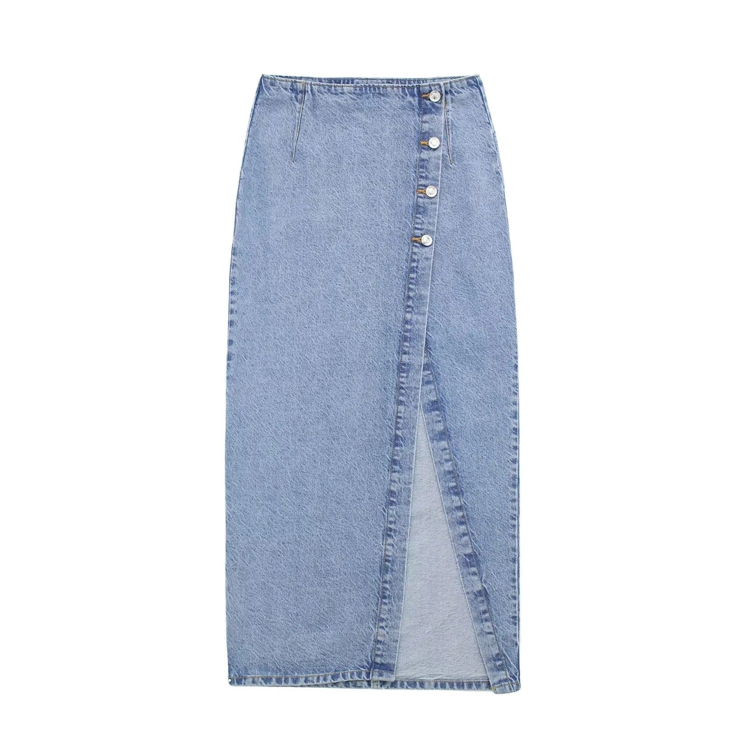 Dam A-Linjekjol med Slits Polyester Elegant A-Linjeformad 6